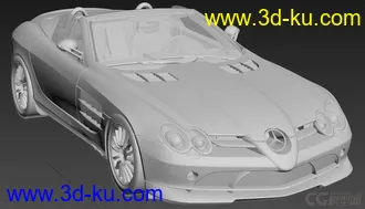 3D打印模型梅赛德斯-奔驰 Mercedes Benz SLR McLaren 722的图片