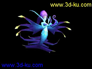 3D打印模型弹琴的美人鱼的图片