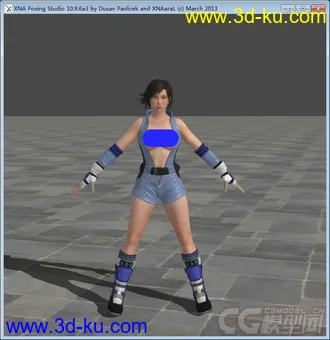 3D打印模型铁拳女角色——风间飞鸟2的图片