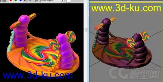 3D打印模型糖果   棒棒糖   彩虹糖的图片