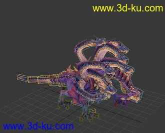 3D打印模型九头龙  怪物   海德拉的图片
