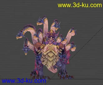 3D打印模型九头龙  怪物   海德拉的图片