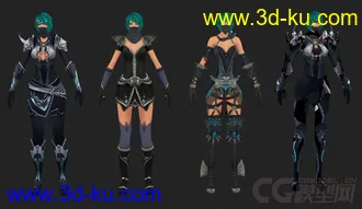 3D打印模型刺客套装的图片
