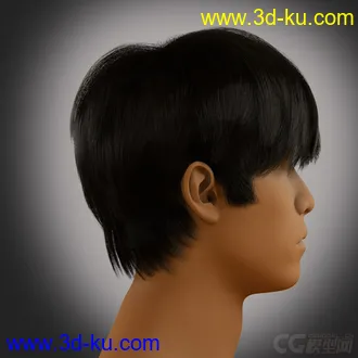3D打印模型nHair    使用的V ray渲染器的图片