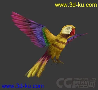 3D打印模型黄色鹦鹉一只的图片