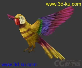 3D打印模型黄色鹦鹉一只的图片
