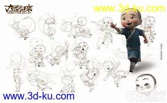 3D打印模型《大圣归来》美术设定-分享的图片