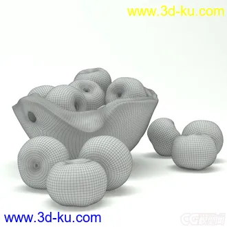 3D打印模型水果  苹果 果盘的图片