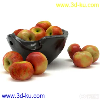 3D打印模型水果  苹果 果盘的图片
