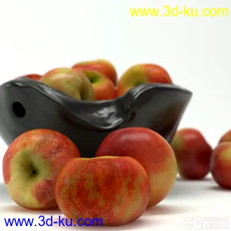 3D打印模型水果  苹果 果盘的图片