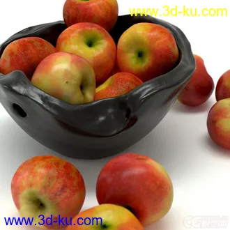 3D打印模型水果  苹果 果盘的图片