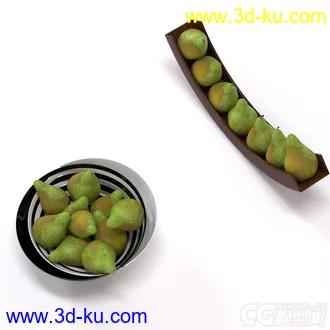3D打印模型水果 梨 果盘的图片