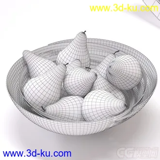 3D打印模型水果 梨 果盘的图片