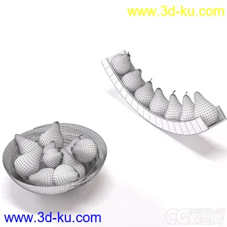 3D打印模型水果 梨 果盘的图片