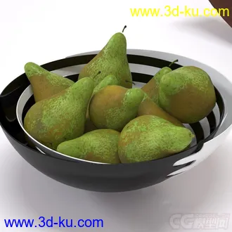 3D打印模型水果 梨 果盘的图片