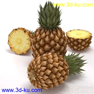 3D打印模型热带水果 菠萝的图片