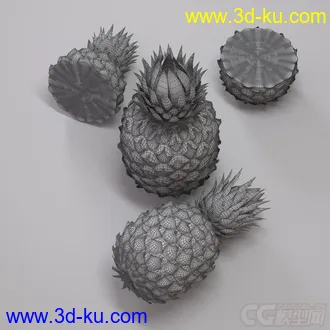 3D打印模型热带水果 菠萝的图片
