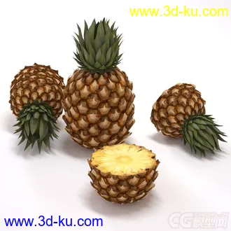 3D打印模型热带水果 菠萝的图片