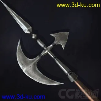 3D打印模型中世纪兵器——戟 戈 矛的图片