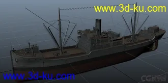 3D打印模型战舰世界 货轮的图片