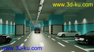 3D打印模型地下车库的图片