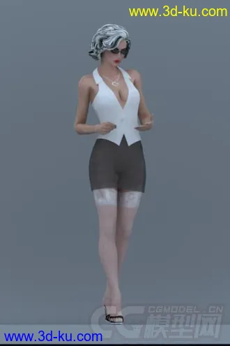 3D打印模型办公室女模的图片