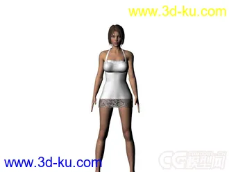3D打印模型有BIP骨骼的美女精模的图片
