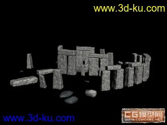 神秘巨石阵模型的图片