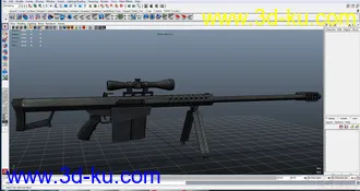 3D打印模型这是当年学了3个月做的一把枪。挺差劲的。呵呵。自己看吧。贴图也是第一次画。的图片