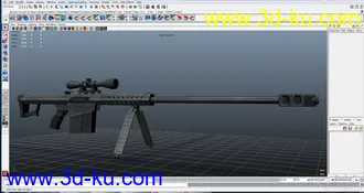 3D打印模型这是当年学了3个月做的一把枪。挺差劲的。呵呵。自己看吧。贴图也是第一次画。的图片