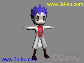 3D打印模型【新手】人物低模！附贴图的图片