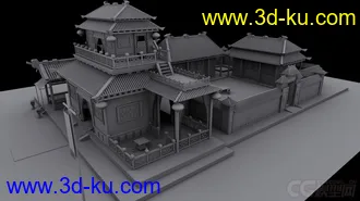 古建筑模型的图片