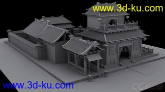 古建筑模型的图片