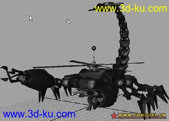 3D打印模型变形金刚中的蝎子的图片