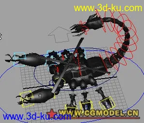 3D打印模型变形金刚中的蝎子的图片