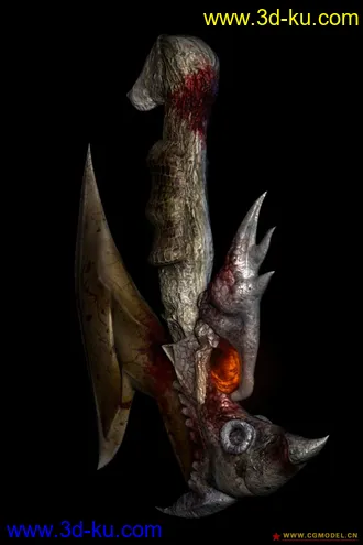 3D打印模型刑天的斧子 +贴图的图片