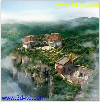 上次的藏式建筑“磨西饭店”模型补上模型下载带贴图！望大家见谅！的图片