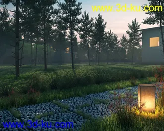 3D打印模型下载的素材摆的场景。的图片