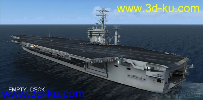 美国尼米兹号航母模型与美国海军帕塔克森特号补给舰模型max格式的图片2