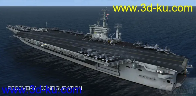 美国尼米兹号航母模型与美国海军帕塔克森特号补给舰模型max格式的图片4