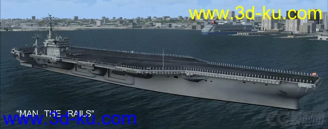 美国尼米兹号航母模型与美国海军帕塔克森特号补给舰模型max格式的图片13