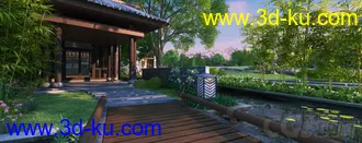 3D打印模型中式小景的图片