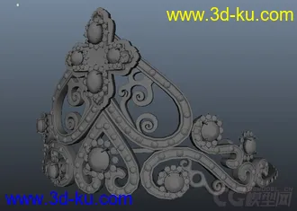 3D打印模型道具，公主王冠的图片