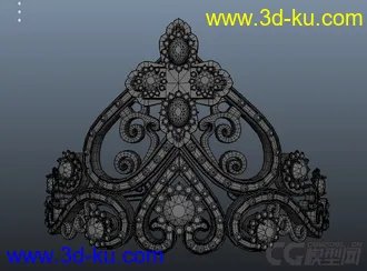 3D打印模型道具，公主王冠的图片