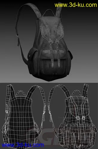 3D打印模型背包，完美布线。的图片