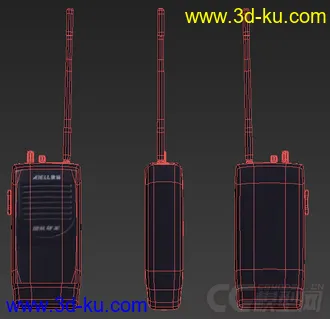 3D打印模型对讲机 ipone 电话 通话机的图片