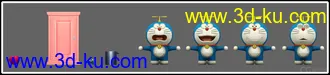 3D打印模型拥有各个表情的“哆啦A梦”和它的道具的图片