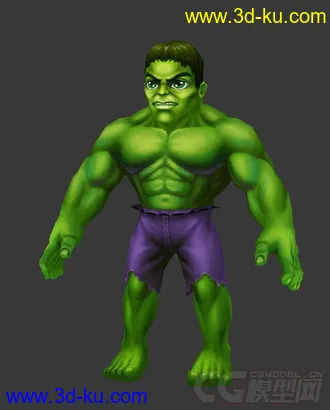 3D打印模型卡通的绿巨人的图片