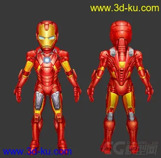 3D打印模型卡通钢铁侠的图片