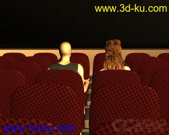 3D打印模型Poser - DAZ3D - i13 Movie Theater + i13 The Date的图片